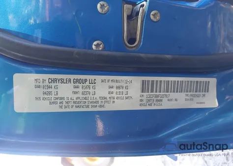 2015 Dodge Dart Sxt from USA, damaged, VIN 1C3CDFBB8FD227817